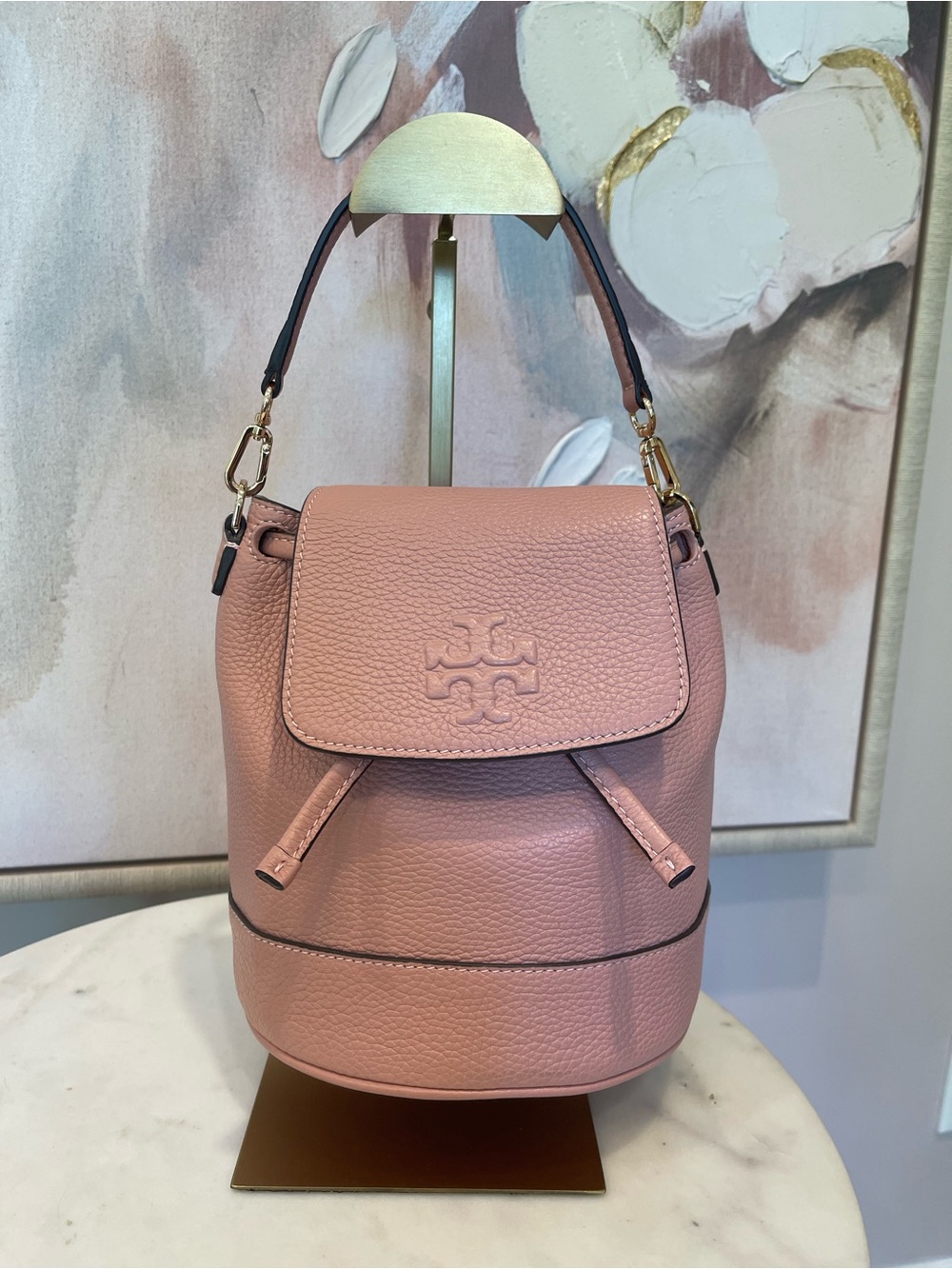 NWOT Tory Burch Blush Thea Mini Bucket Backpack